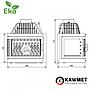 Камінна топка KAWMET W17 праве бокове скло (16.1 kW) EKO