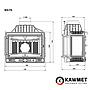 Камінна топка KAWMET W4 ліве бокове скло (14.5 kW)