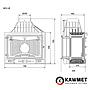 Камінна топка KAWMET W3 ліве бокове скло (16.7 kW)
